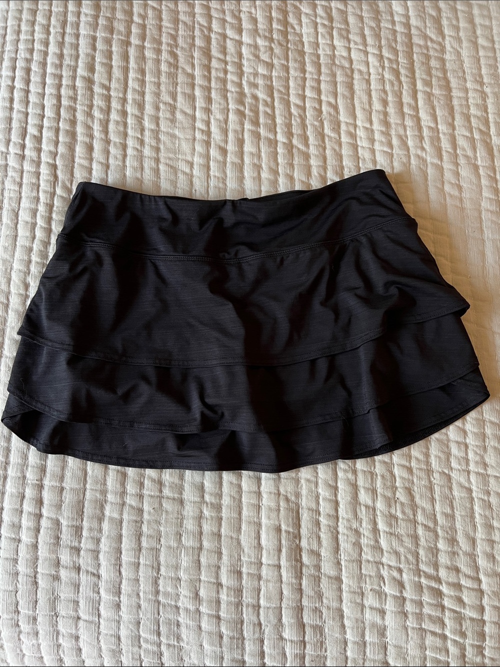 Athleta Black Tiered Skort